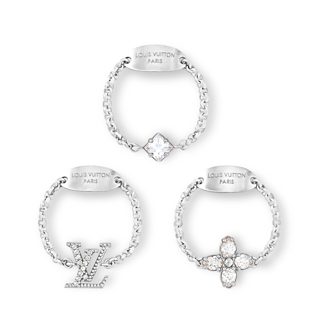 Louis Vuitton LV エンブレム リングセット Lady LV Ring Set S00 - Fashion Jewellery M1379M | LOUIS VUITTON